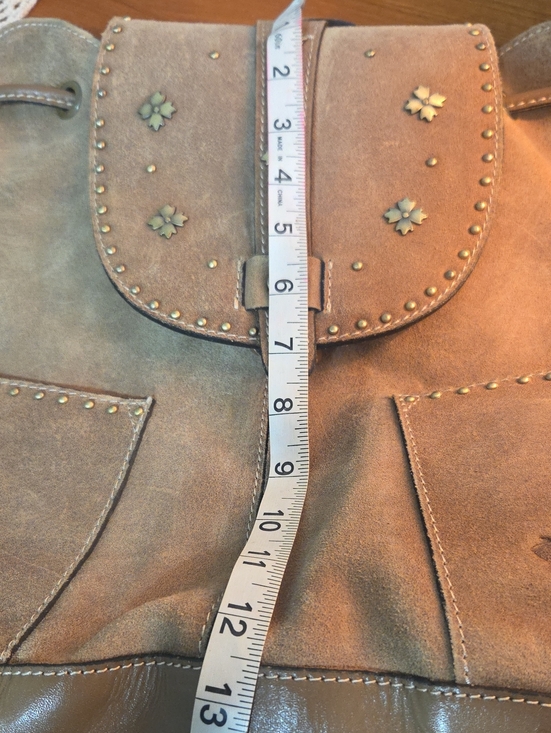 Patrica Nash Suede Studded Wekend Backpack - Taupe main image 8